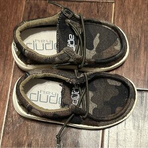 Hey Dude Wally Toddler Linen Camo - Size 5/EU21